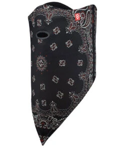 Airhole Facemask Standard 2 Layer - Black Paisley 2022