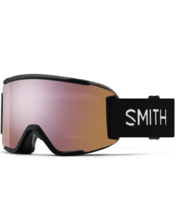 Smith Squad S Goggle - Black/ChromaPop Everyday Rose Gold Mirror + Bonus Lens 2024