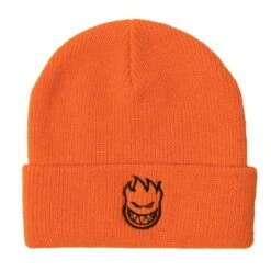 Spitfire Bighead Cuffed Beanie - Orange/Black