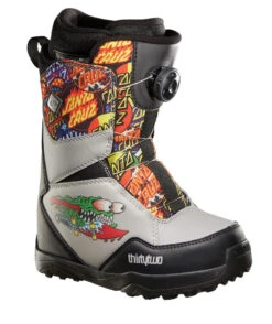 Thirty-Two Kids' Lashed BOA Santa Cruz Boot - Grey/Black 2023