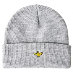 Krooked Bird Cuff Beanie Heather Grey