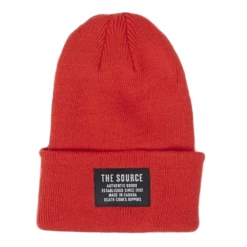 Source Southside Cuff Beanie Solid Red